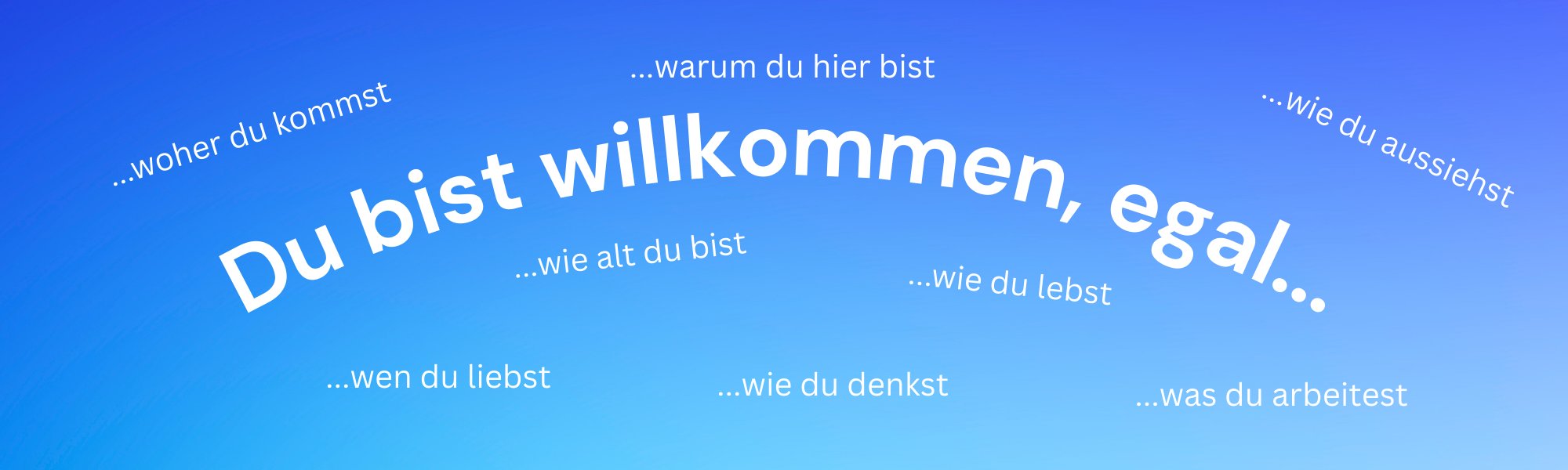 Du bist willkommen!