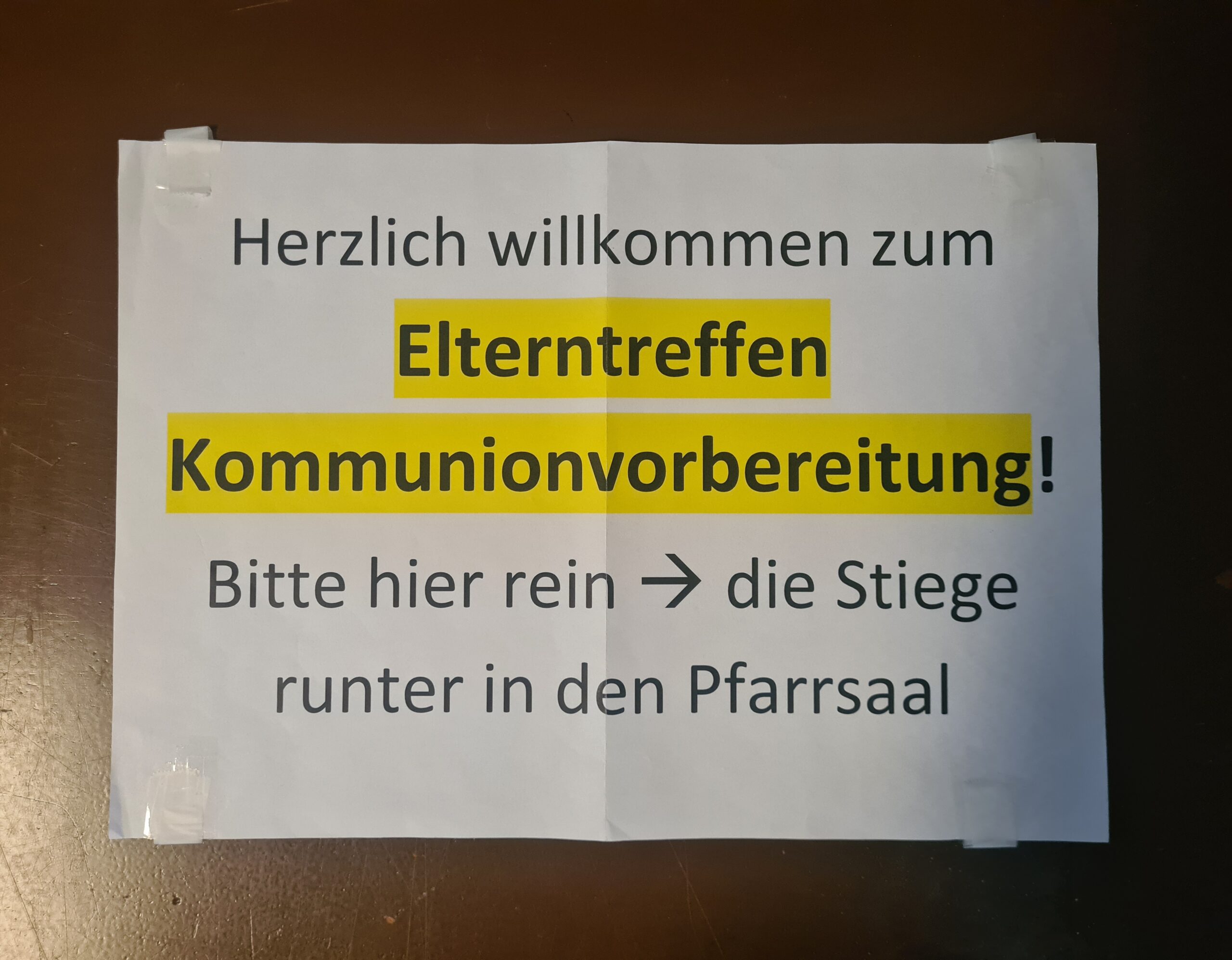 Wegweiser zur EK-Anmeldung